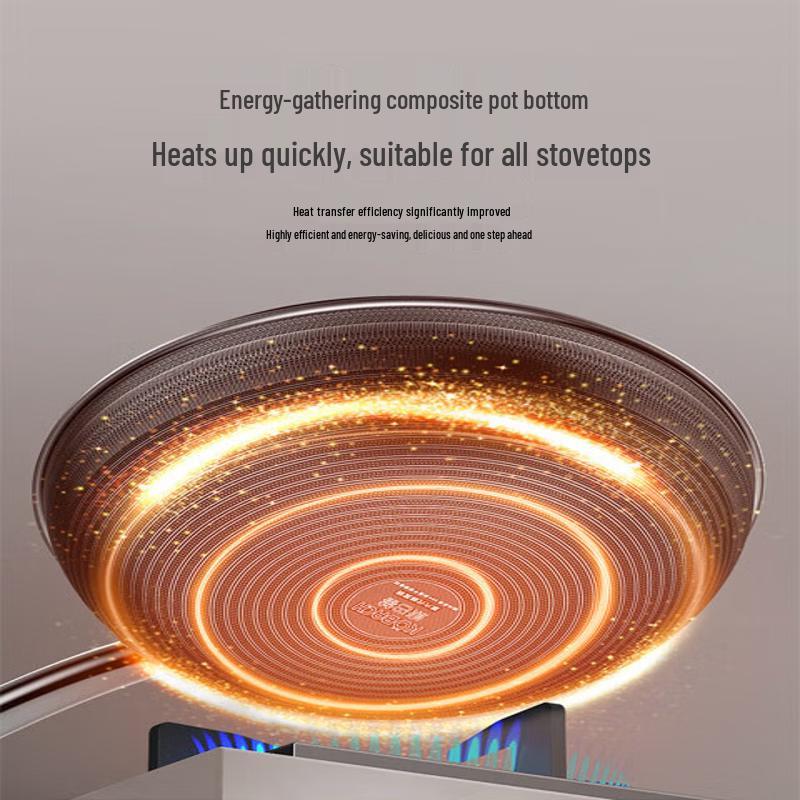 KOBACH 34cm Stainless Steel Non-Stick Wok