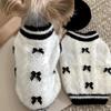 Knit Dog Clothes Teddy Winter Warm Pullover Cute Bichon  Sweater Small Dog Maltese Two-Legged Clothes XS-XL
