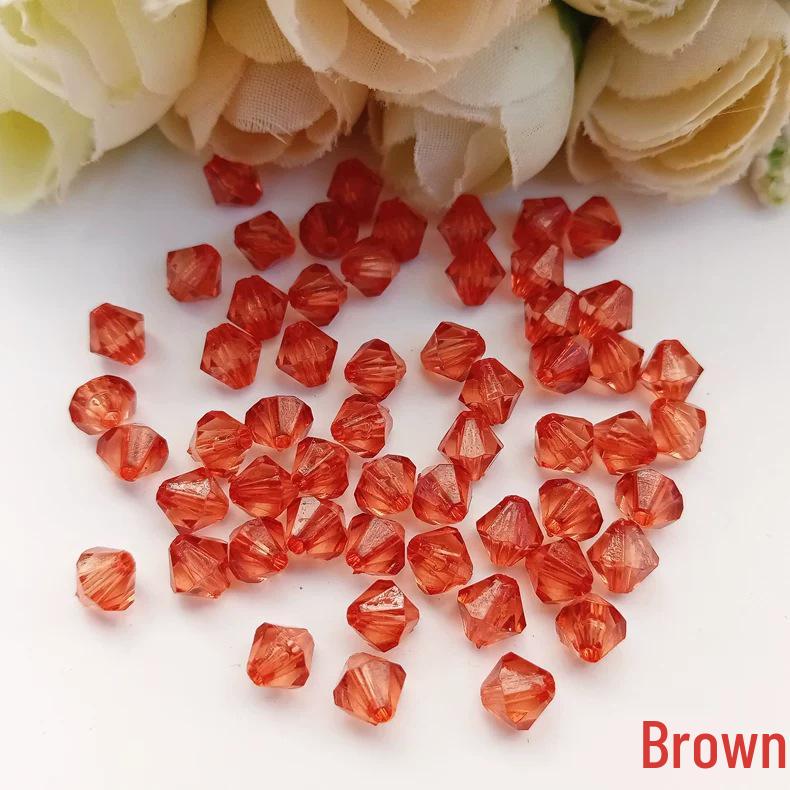 DIY Jewelry Accessories: 6mm Transparent Acrylic Rhombus Beads for Door Curtains