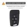 4 Buttons Silicone Key Fob Cover Fit for Volkswagen VW Atlas Tiguan Golf Alltrack SportWagen R Polo E-Golf Folding Flip Key Fob
