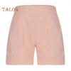 Women's Cotton Linen Shorts Elastic Waist Baggy Short Pants with Pockets Casual Knee-Length Summer Shorts