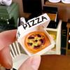 10 PCS Cute Dollhouse Miniature Simulated Kitchen Food Toy Pizza Model Home Decor Kid Play Toy Micro Landscape Ornaments Gifts