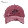 Hip Hop Peaked Hats Letter Embroidery Dad Tucker Hat Adjustable Denim Baseball Cap  for Men Women
