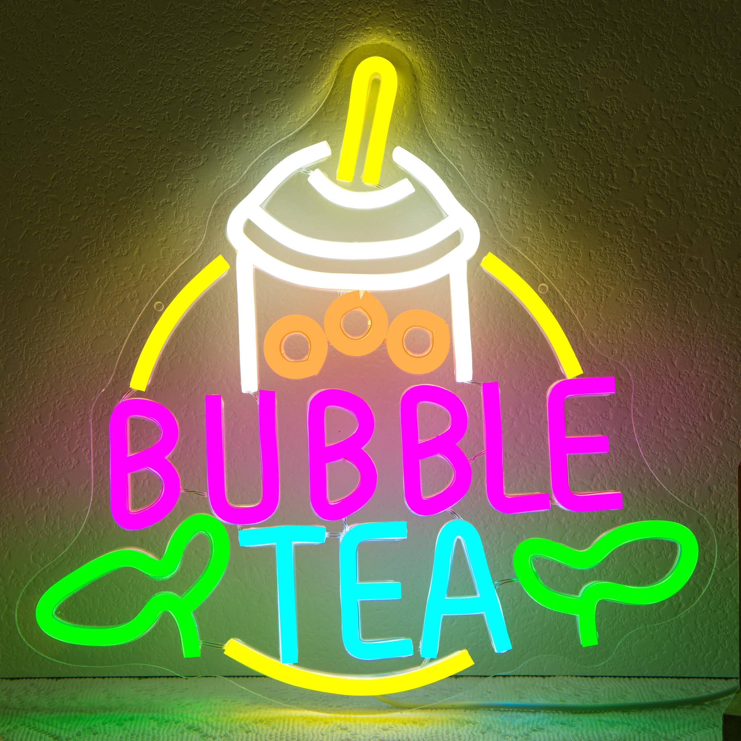 

Bubble Tea Neon Sign - Bright LED Boba Shop Decor, Cafe Wall Light for Milk Tea Store & Home Bar, Trendy Gift for Boba Lovers