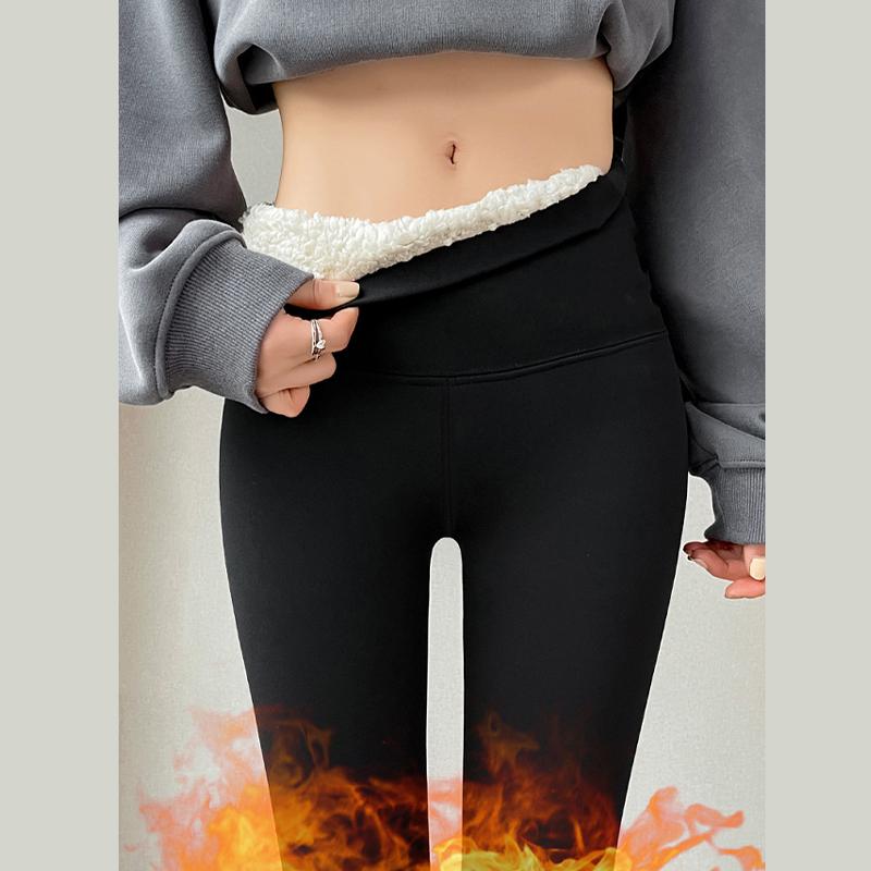 Women Winter Plus Velvet Stretch Legging Warm Thick High Waist Yoga Pants Casual Slim  Versatile Trousers