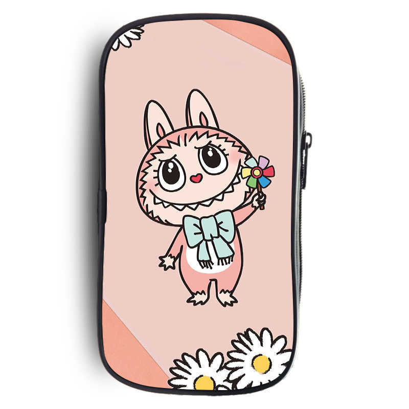 2025 Labubu Primary And Secondary School Students Cartoon Diy Printing Fashion Storage Pencil Bag