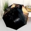 1pc Knightly Armor Automatic Folding Umbrella - Compact 8-Rib Design, Durable Plastic & Iron1436L