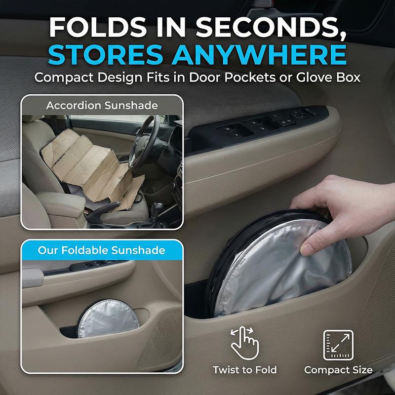 2026 Model Car Windshield Sunshade Umbrella - Heat Insulation & Light Blocking