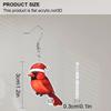 2D Flat 1Pair Christmas Cartoon Christmas Hat Bird Double-sided Pattern Earrings Jewelry Gift for Women Female