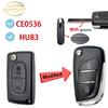 Yocasty Modified For Peugeot 207 307 308 407 607 For Citroen C2 C3 C4 C5 Berlingo Flip Remote Car Key Shell Case Cover Hu83 Va2