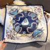 Korean New Versatile Fashion 71 Imitation Silk Square Scarf Women's High-end Sense Neck Protection Neck Scarf Silk Scarf