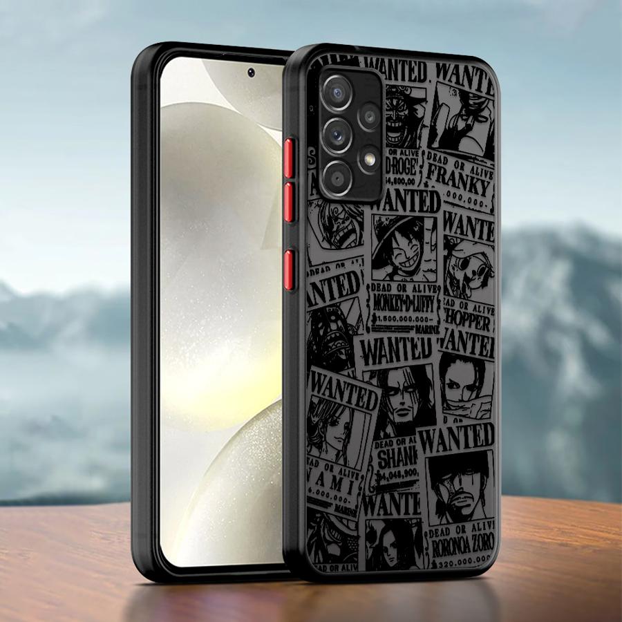 Ones Pieces Anime Case for Samsung Galaxy A54 A53 A73 A33 A52S A72 A17 A52 A35 A56 A55 A34 A36 A14 A23 A16 A15 Phone Cover