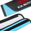 2026 Hot Car Sticker 2pcs Seat Belt Covers Car Safety Belt Cover Car Accessories For KIA KN Rio Ceed Sportage Cerato Soul Sorent