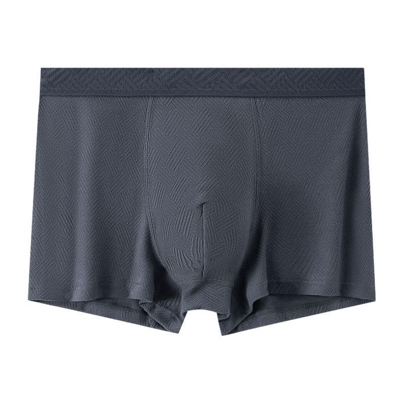 Boys Spring and Autumn Jacquard Non Trace Antibacterial Crotch Teenagers Flat Angle Underwear