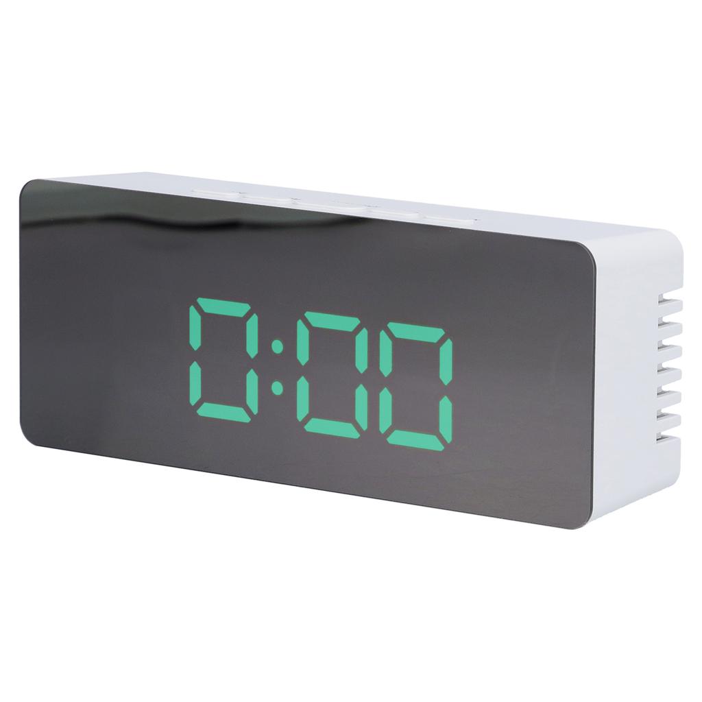 LED Spiegel Wecker Digitaluhr mit Schlummermodus für Schlafzimmer Wohnzimmer Home Office Dekoration