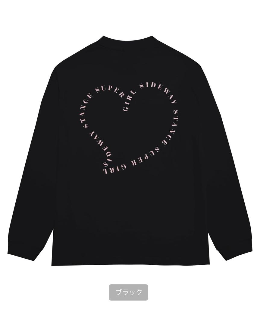 [IMPROVES] [SIDEWAYSTANCE] Women's Heart Long Sleeve T-Shirt