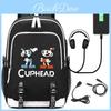 Versatile Cuphead Backpack With Usb Charging Port And Cartoon Pattern Design