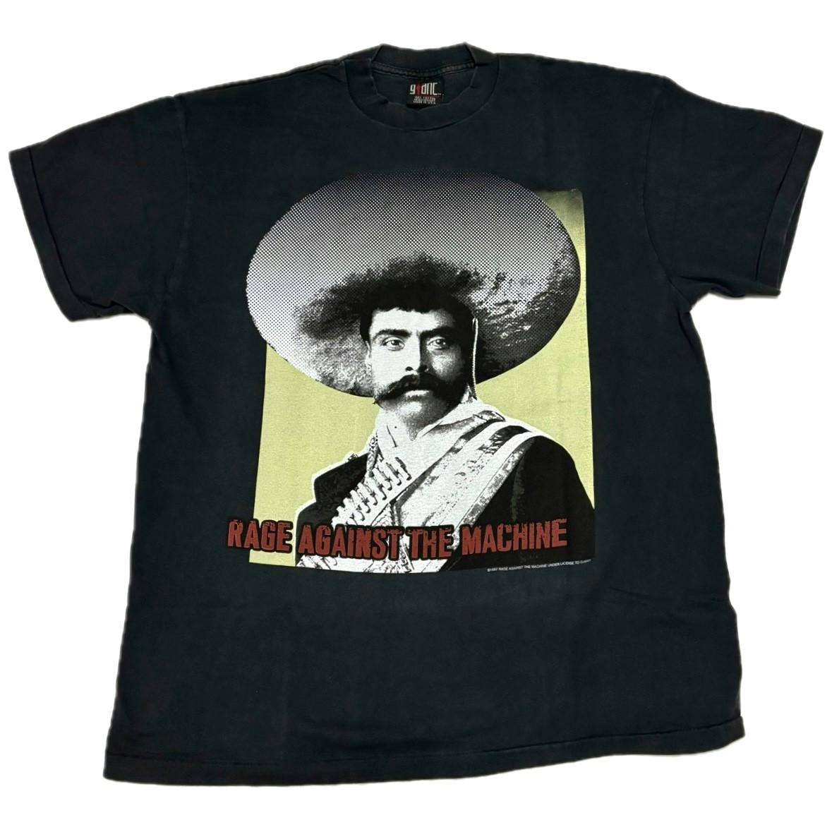 Vintage Rage Against The Machine Emiliano Zapata Tierra  T-Shirt Mens Womens Tees Top REPRINT S