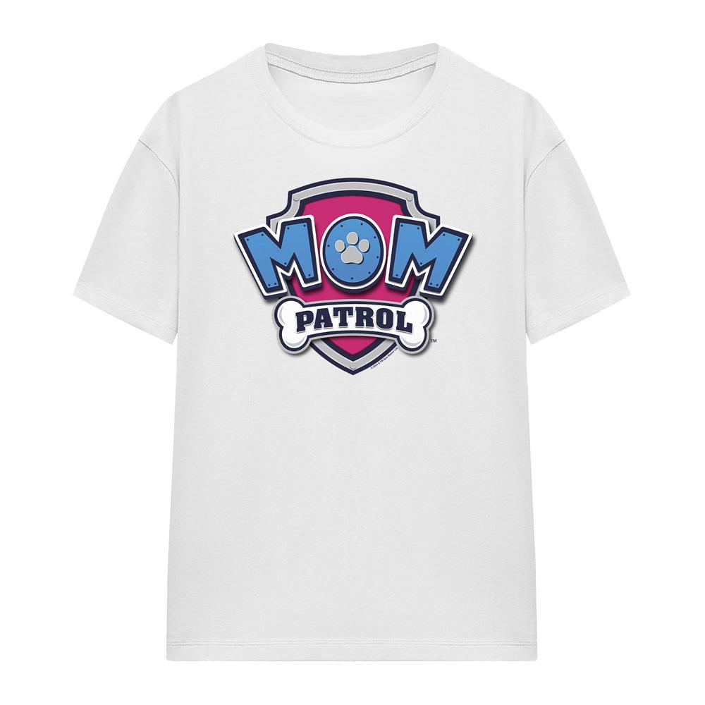 Paw Patrol Unisex Adult Mom Patrol Badge Mothers Day T-Shirt