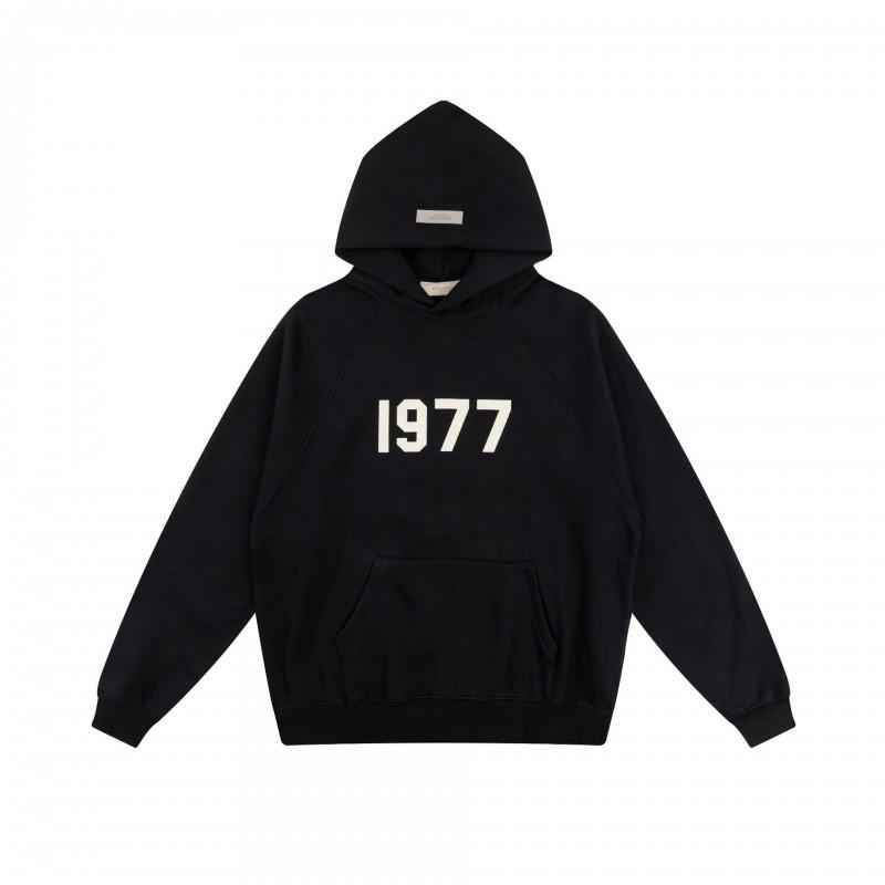 Unisex Oversized Hooded Sweatshirt With Flock Letter Print Soft Cotton Blend Warm Lined