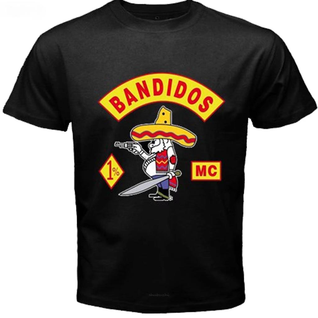 Bandidos MC Support Worldwide SYLB One Percenter Biker 1 Rough New Fashion Mens Short Sleeve T Shirt Cotton T Shirts