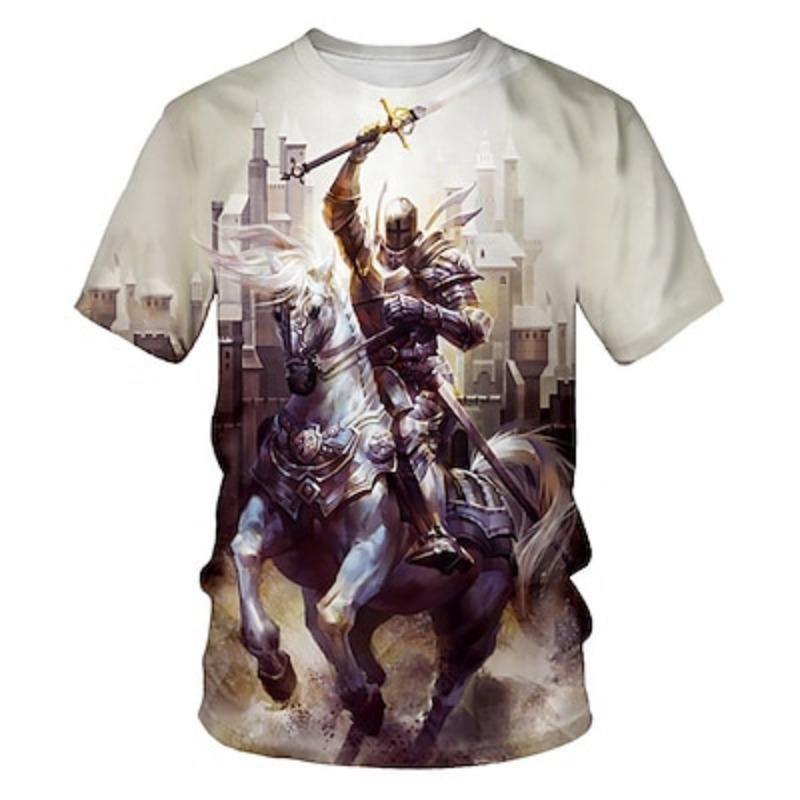 The Last Templar Crusader Knights Templar Crusader T-shirt Cartoon Manga Anime 3D Graphic For Couple's Men's  Adults' 3D Print