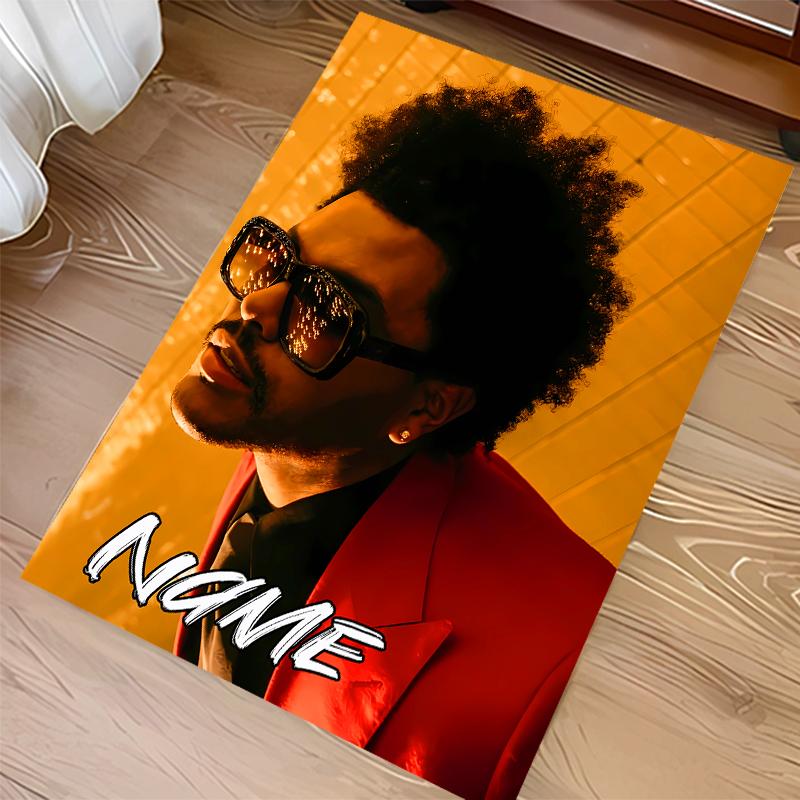 Custom Personalization The Weeknd Print Area Rug - Soft, Washable Non-Slip Indoor Mat,Living Room,Home&Office Decorative Rug