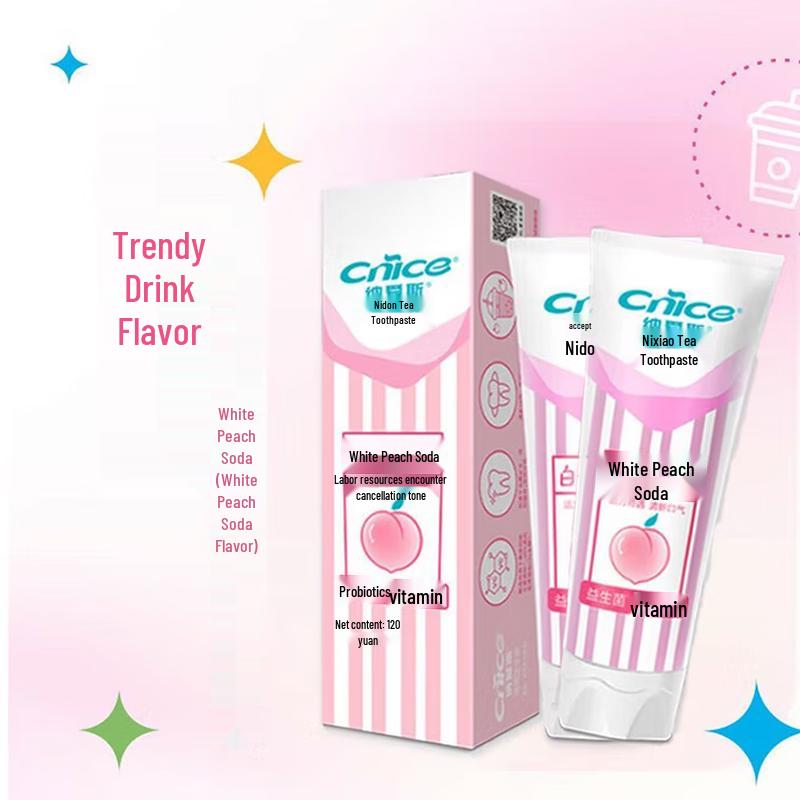 NICE Ultimate Care White Peach Soda Toothpaste 2-Pack