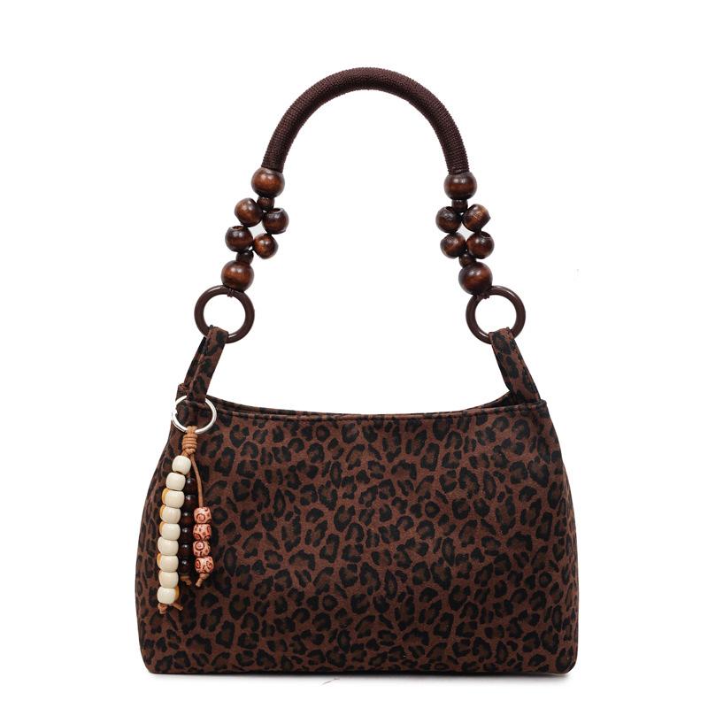 Exquisite Retro Leopard Print Bag, Stylish Large-capacity Tote Bag, Fashionable and Casual Single-shoulder Bag