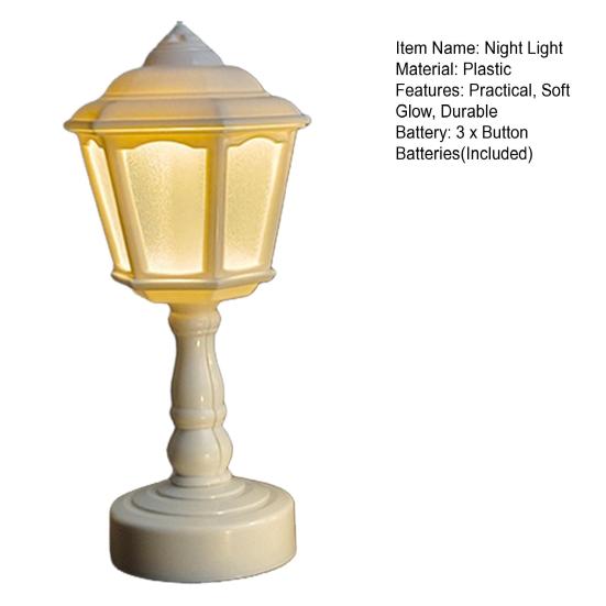 LED noční světlo jemná teplá záře bez blikání na baterie retro styl LED stolní lampa noční světlo dekorace