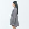 LEESLE Breeze Jeogori — Korean Modern Hanbok Shirt Jacket | Lightweight Sheer Summer Blouse | Sky Blue / White / Grey