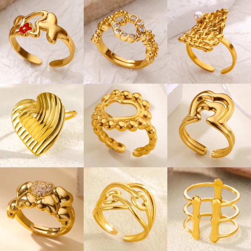 Love ring Titanium steel does not fade jewelry Light luxury high-end stainless steel jewelry Women