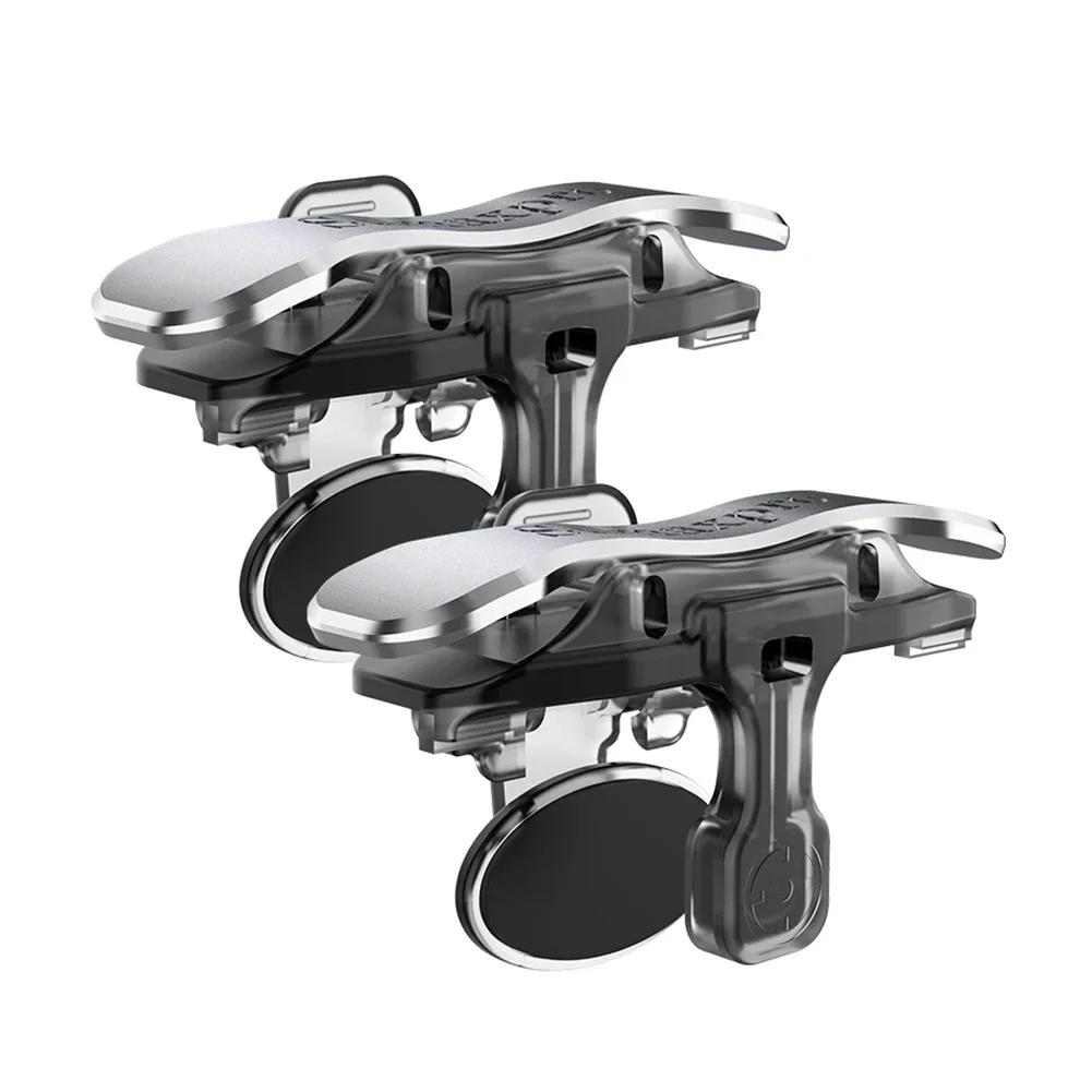 X8 Mobile Game Trigger For PUBG Phone Gaming 6 Finger Trigger Sensitive Shoot Phone Game Trigger L1 R1 Aim Keys Game Controller Bundle 1