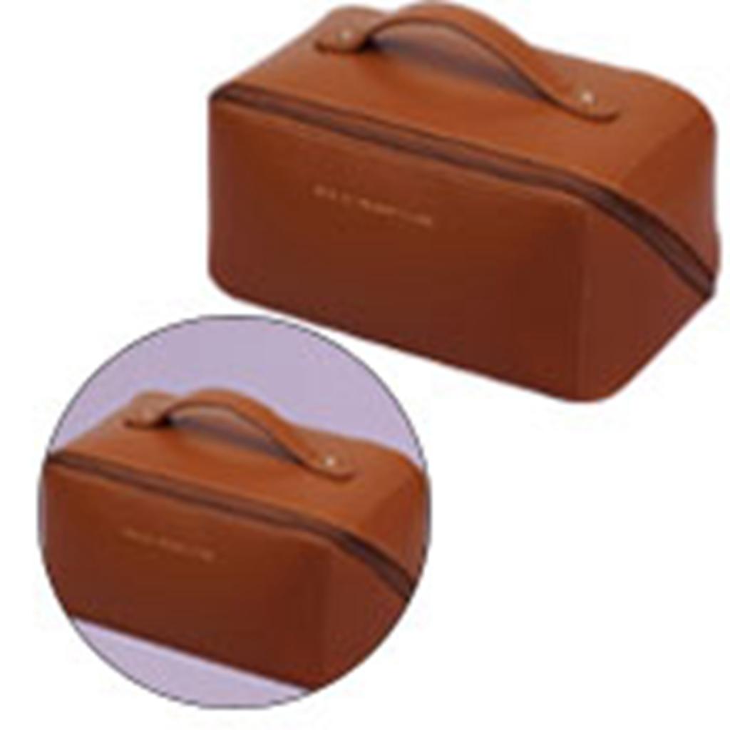 Kosmetyczka PU Wodoodporna Duża Pojemność Projekt Przegródek Przenośna Delikatna Kosmetyczka do Makijażu