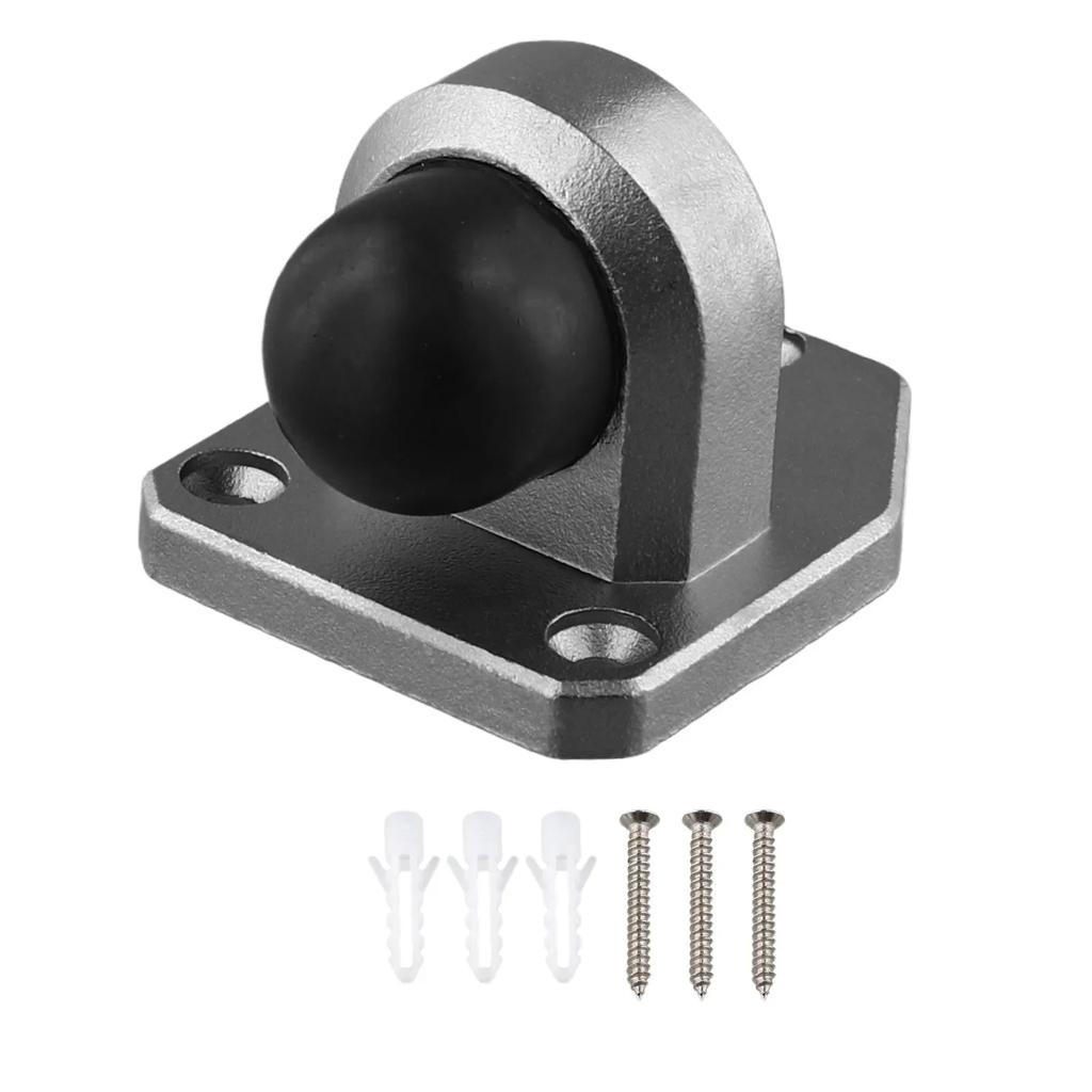Stainless steel door limiter, powerful anti collision rubber, door stopper for heavy duty doors, protect and reduce noise
