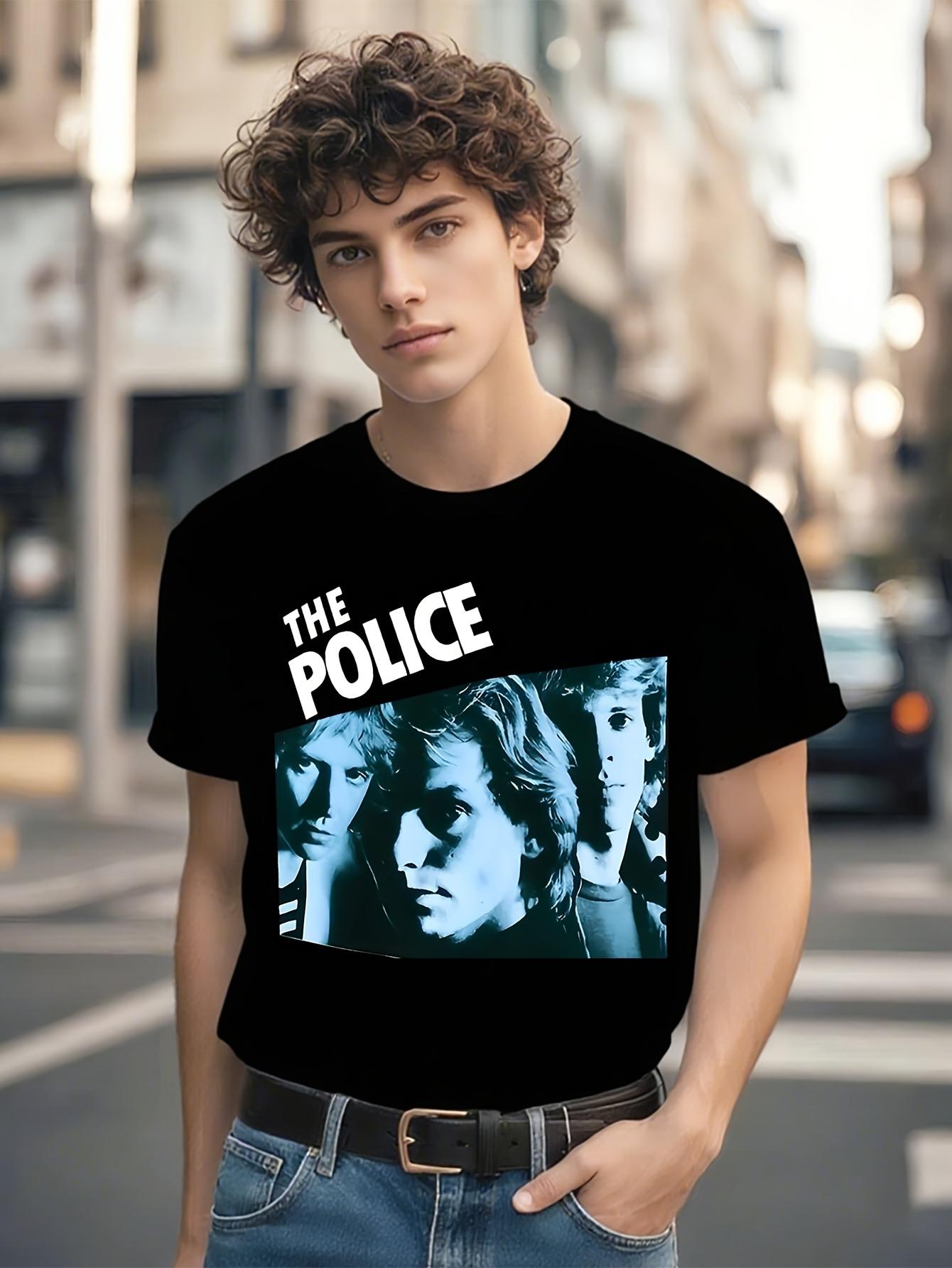 Vintage The Police Reggatta de Blanc Album Graphic T-shirt - Black Retro Band Tee XXXL