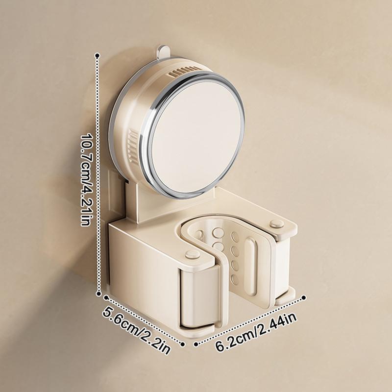 

Wall-Mounted Suction Cup Mop Holder No Drilling Hook For Bathroom Door Back Artifacts - Clip-On Mop Holder For Cleaning