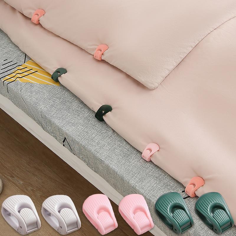 6PcsDuvet Cover Clips, Anti-Slip Quilt Holder Clips, Quilt Sheet Holder Comforter Fasteners Grippers No Pins Plastic Quilt Fixer