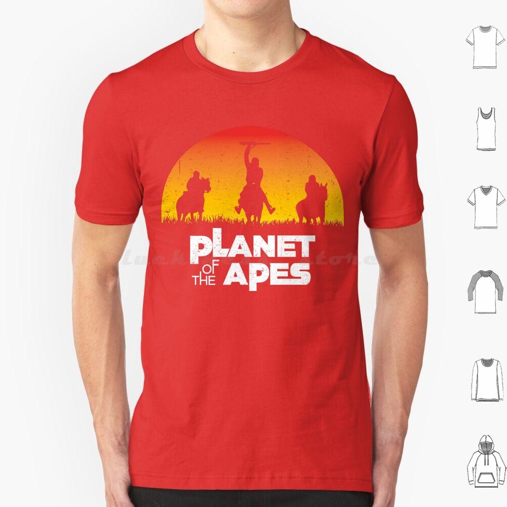 Planet Of The Apes Sunset T Shirt 6xl Cotton Cool Tee Planet Of The Apes Apes Charlton Heston Chimpanzee Film Filthy Animal