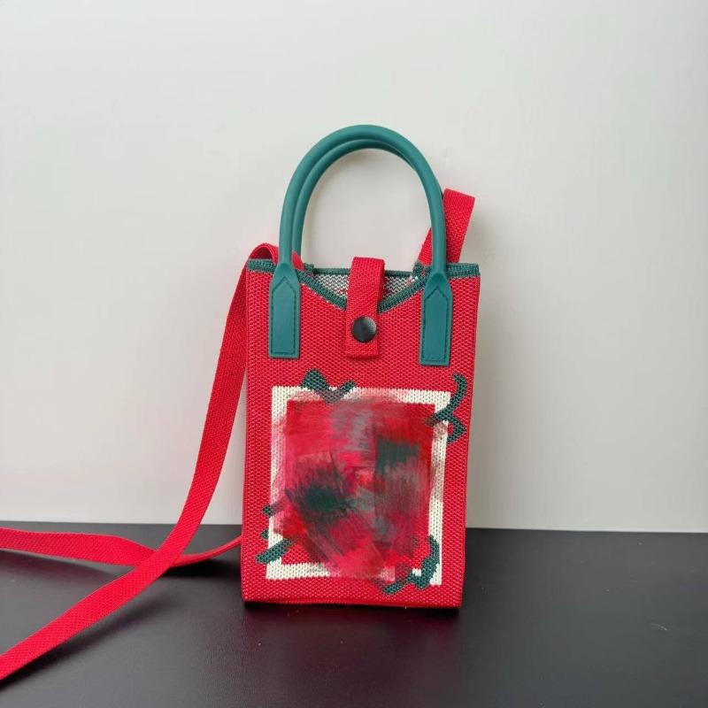 New holiday knitted mobile phone bag New 2 Fa Cai series personalized versatile messenger bag high-end bag