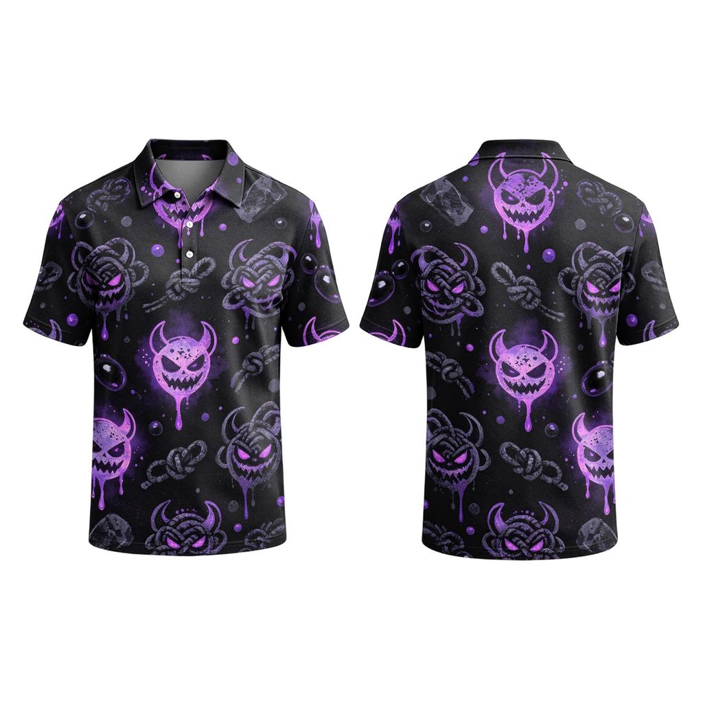 Men's Halloween Print Short Sleeve T-Shirt