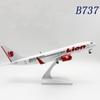 B737 Lion Air Model Plane 30cm Resin Airplane Toys for Child Models with Stand Simulation Airliner Scale Plane Collectible