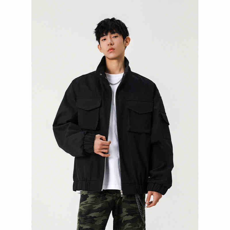 

Американская рабочая куртка для мужской весны и осени, новая свободная повседневная универсальная куртка с воротником 5XL