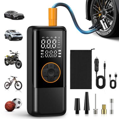Electric Tire Pump for Bicycles and Motorcycles LCD Fills In 10 2025 New Model Electric Tire Smart 150 PSI Adjustable Compatible with Presta and
