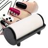 Tamponeur pour Nail Art Noir Outil Absorbant l'Huile Avec Étui Papier Absorbant l'Huile pour Nettoyage de Tamponnage Nail Art
