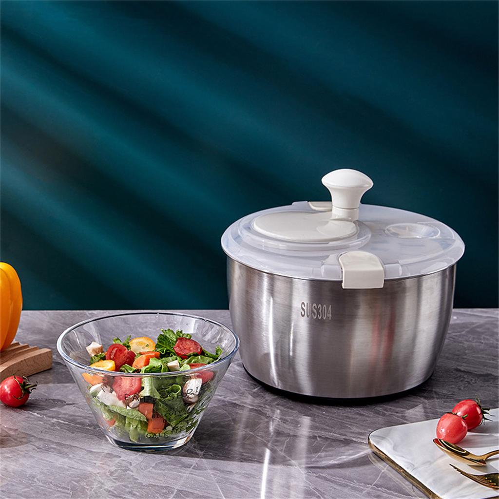 Salad and Fruit Centrifuges Stainless Steel Spinner KitchenEfficiently Wash