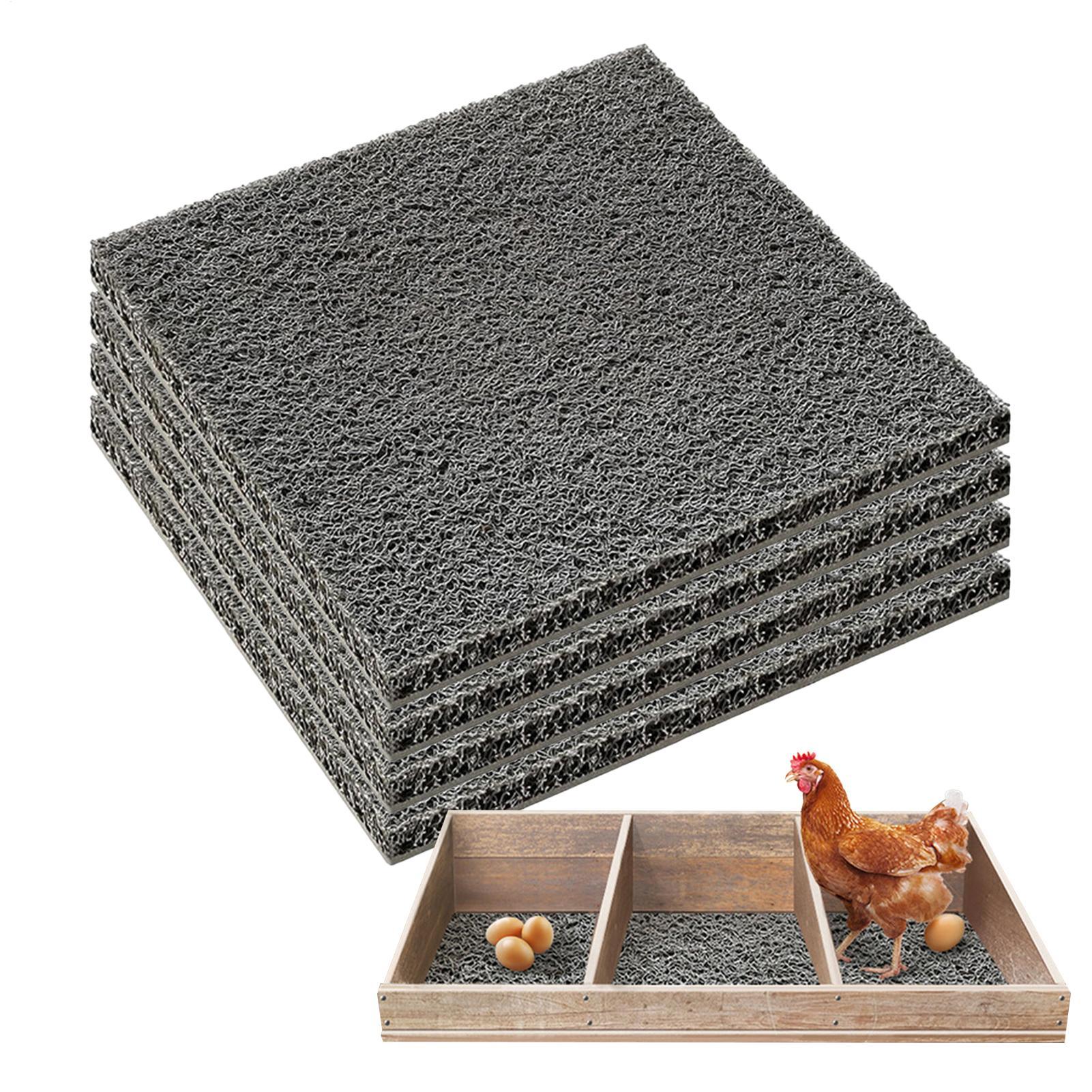 

4 шт. ПВХ Подстилки для куриных гнезд Многоразовые подстилки для кур Складной коврик для курятника Для кладки яиц Куриный аксессуар China Mainland