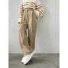 Western Style New Casual Temperament Loose Straight Trousers Suit Pants Solid Color Casual Pants