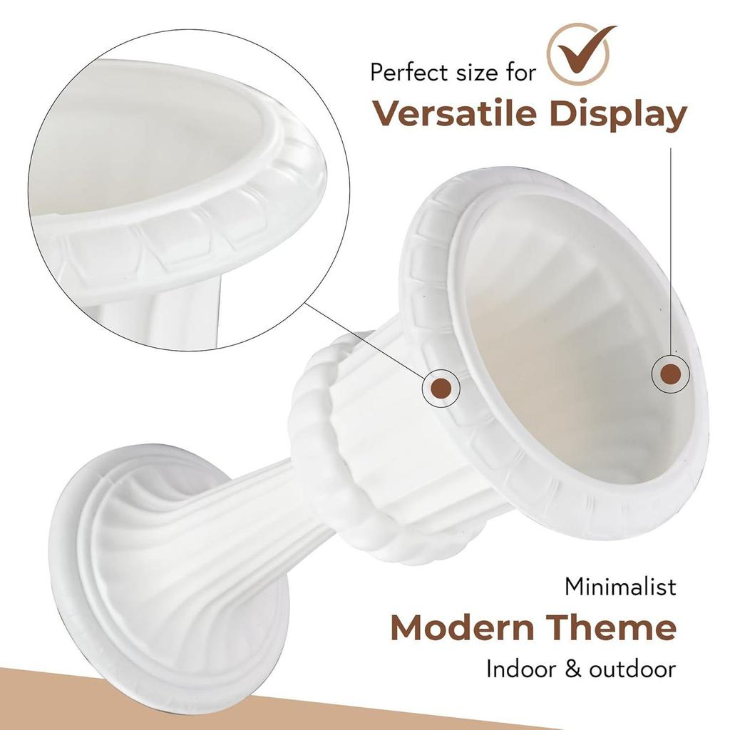 2 ks Polyvlákno 13 palců Estetická váza na květiny Dlouhá do obývacího pokoje a na středový stůl Ložnice | Bílá váza pro domácí dekoraci