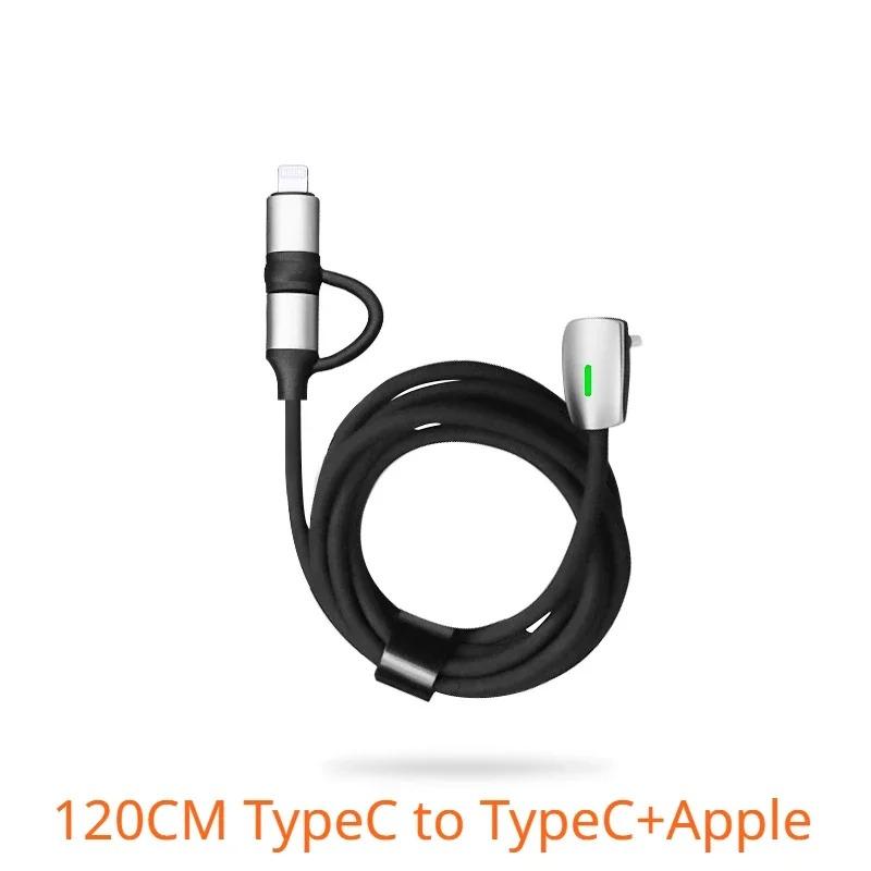 Usb Type C Fast Charging Charger Cable for Tesla Model 3 Model Y 60W Type-C 27W Lightning Phone Charging Liquid Silicone Upgrade